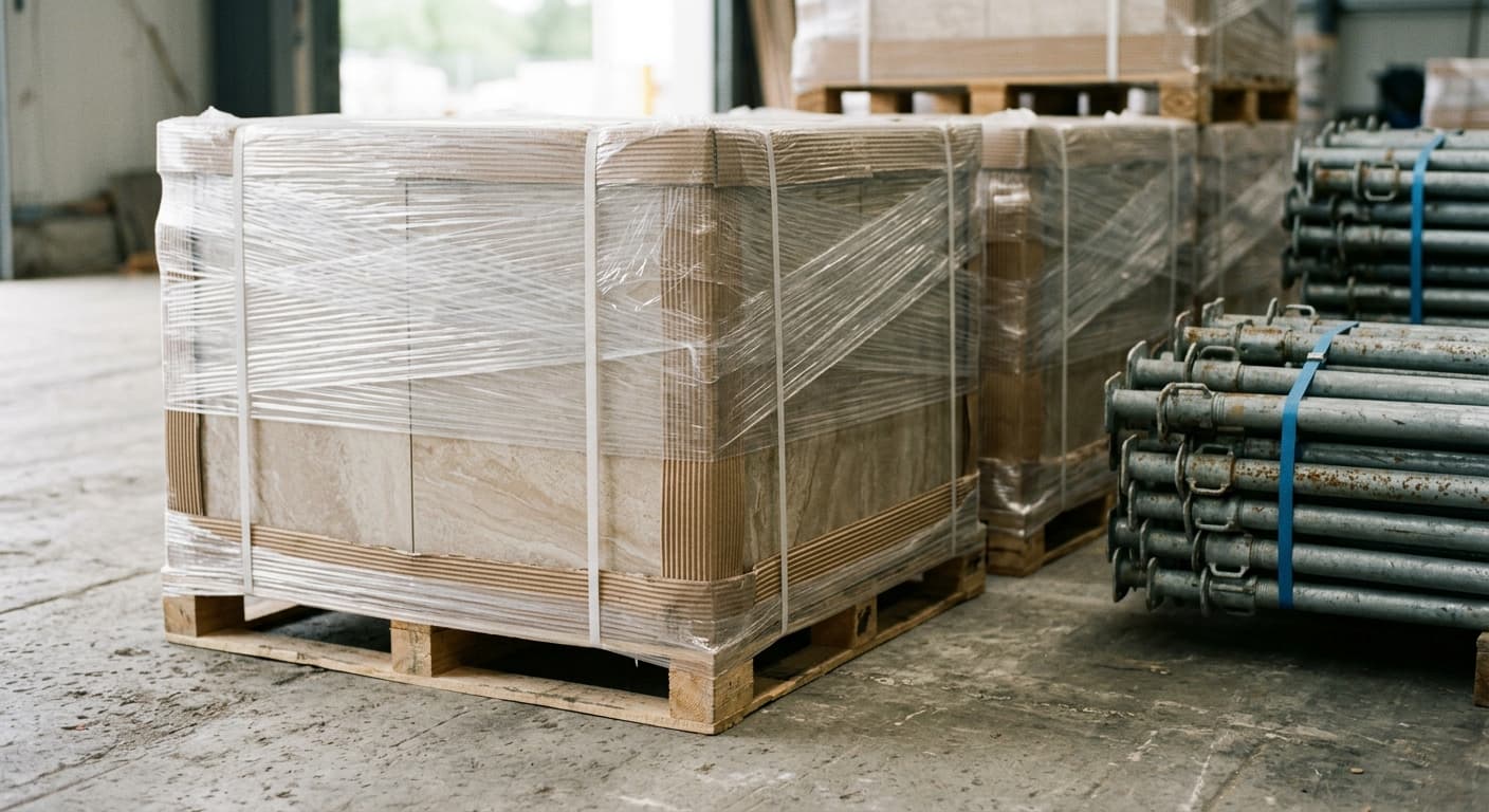 Packed material ready to ship